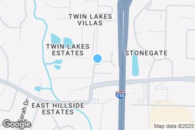 Map image of the property - The Cottages at Twin Lakes