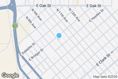 Map image of the property - 644 N 9th Ave