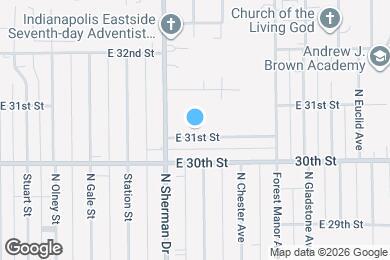 Map image of the property - 3850 E 31st St