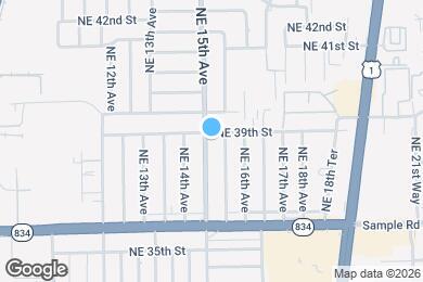 Map image of the property - 3860 NE 15th Ave