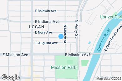 Map image of the property - 1111 E Augusta Ave