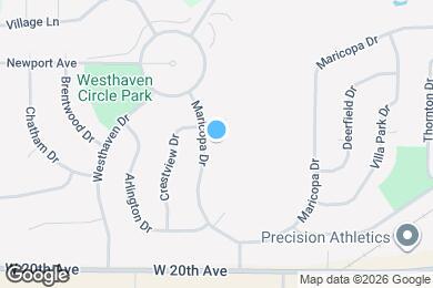 Map image of the property - 1761 Maricopa Dr