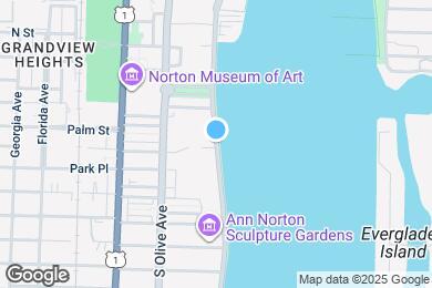 Map image of the property - 1551 N Flagler Dr