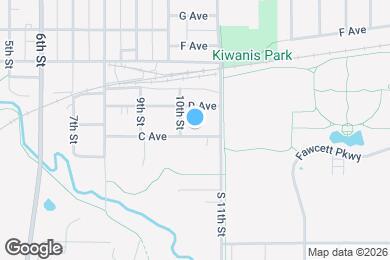 Map image of the property - 1025 C Ave