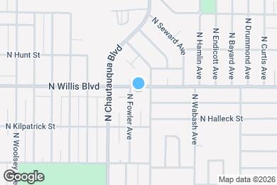 Map image of the property - 3828 N Willis Blvd