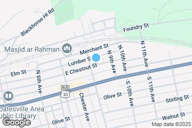 Map image of the property - 813 E Chestnut St