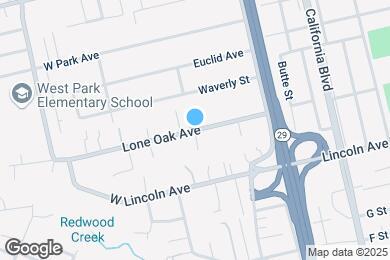 Map image of the property - 210 Lone Oak Ave