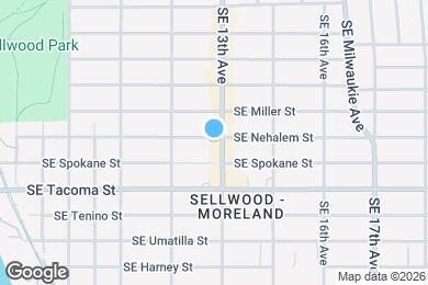 Map image of the property - 1280 SE Nehalem St