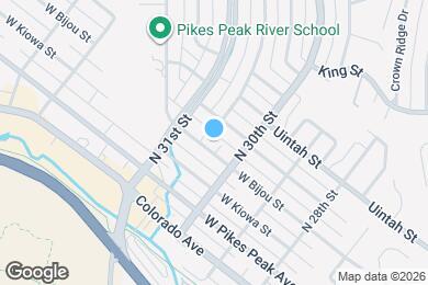 Map image of the property - 3022 W Bijou St