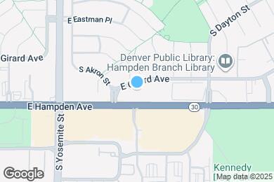 Map image of the property - 9220 E Girard Ave
