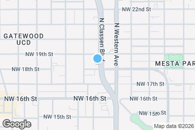 Map image of the property - 1901 N Classen Blvd