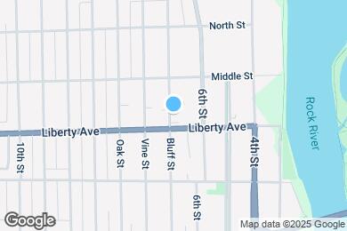 Map image of the property - 1111 Bluff St