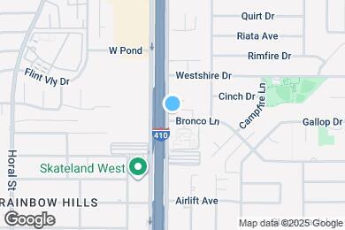 Map image of the property - Bronco Apartments