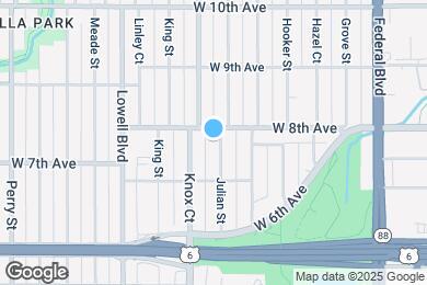 Map image of the property - 755 Julian St