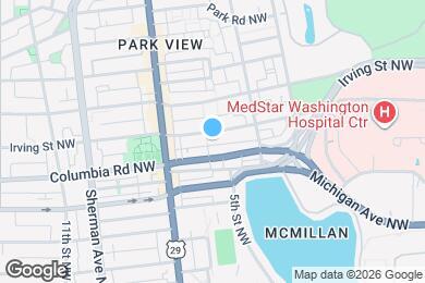 Map image of the property - 610 Irving St NW