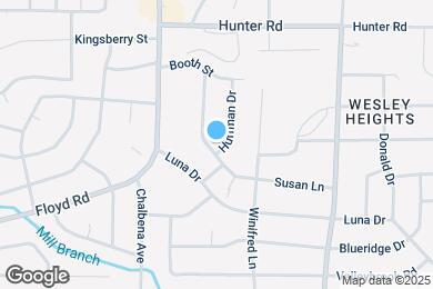 Map image of the property - 1623 Huffman Dr