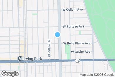 Map image of the property - 4118 N Ashland Ave