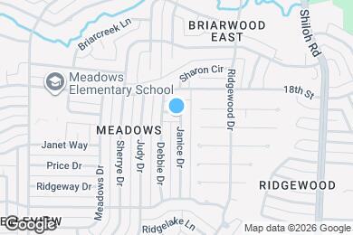 Map image of the property - 1713 Janice Dr