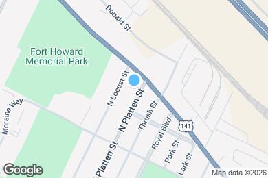 Map image of the property - 1315 N Platten St