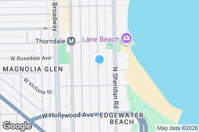 Map image of the property - 5859 N Kenmore Ave