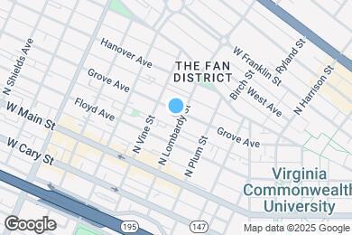 Map image of the property - 1605 Grove Ave