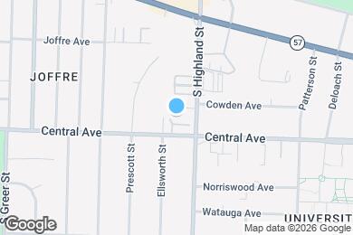 Map image of the property - 284 W Central Park St