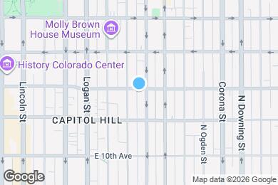 Map image of the property - Charming Capitol Hill private basement apartment between downtown & Cheesman Park