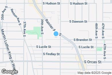 Map image of the property - 3948 S Brandon St