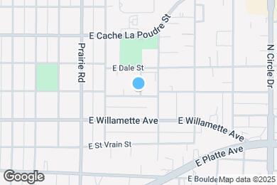Map image of the property - 2430 E Monument St