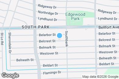 Map image of the property - 5767 Belcrest St