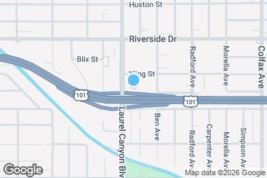 Map image of the property - 4632 Laurel Canyon Blvd
