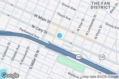 Map image of the property - 1819 W Cary St