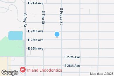 Map image of the property - 3519 E 25th Ave