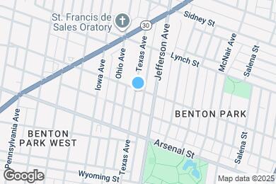Map image of the property - 2624 Pestalozzi St