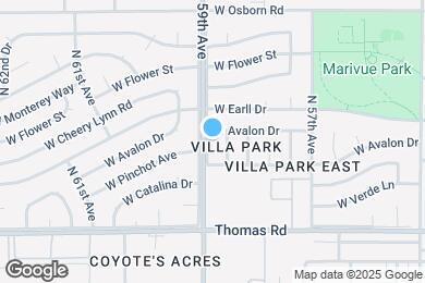 Map image of the property - 3105 N 59th Ave