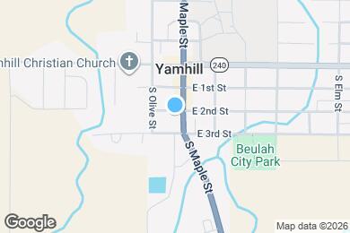 Map image of the property - 105 W 2nd St