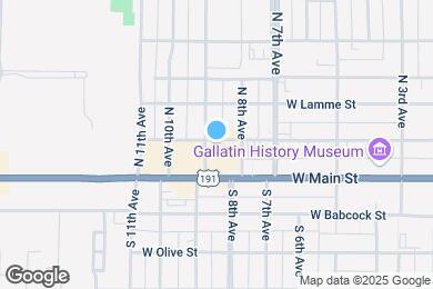 Map image of the property - 22 N 9th Ave