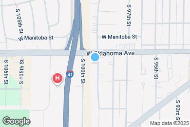 Map image of the property - 9915 W Oklahoma Ave