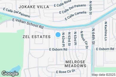 Map image of the property - 6159 E Indian School Rd