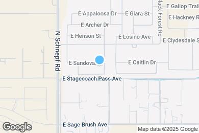 Map image of the property - 3791 E Sandoval Dr