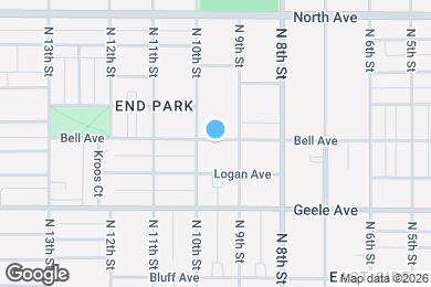 Map image of the property - 921 Bell Ave