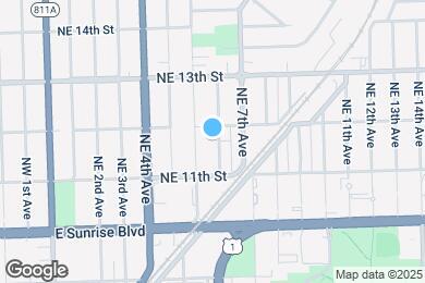 Map image of the property - 1129 NE 6th Ave