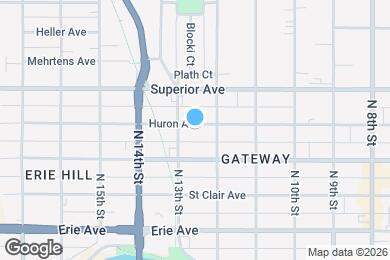 Map image of the property - 1219 Huron Ave