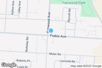 Map image of the property - 1550 Frebis Ave