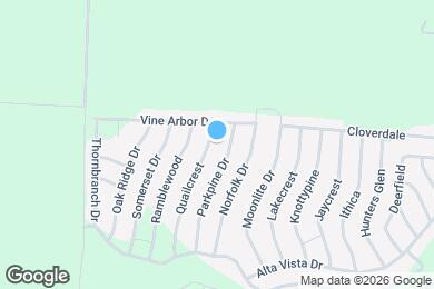 Map image of the property - 380 Quailcrest