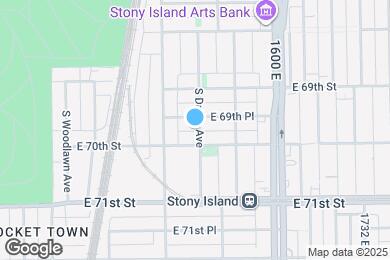 Map image of the property - 6942 S Dante Ave