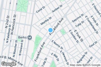 Map image of the property - 2050 Frankford Ave
