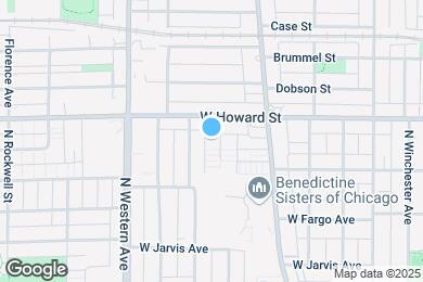 Map image of the property - 7539 N Bell Ave