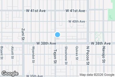 Map image of the property - 3828 Tejon St