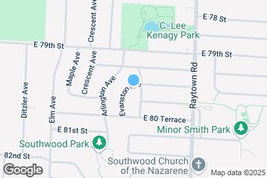 Map image of the property - 7909 Evanston Ave
